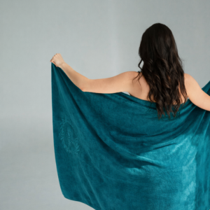 Prabanguos SPA ir paplūdimio mikropluošto rankšluostis smaragdinis