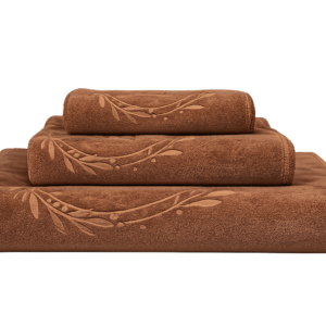 Mikropluošto rankšluosčių komplektas rudas – 3 dalių