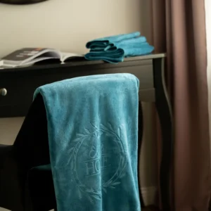 Prabangus SPA ir paplūdimio rankšluostis smaragdinis