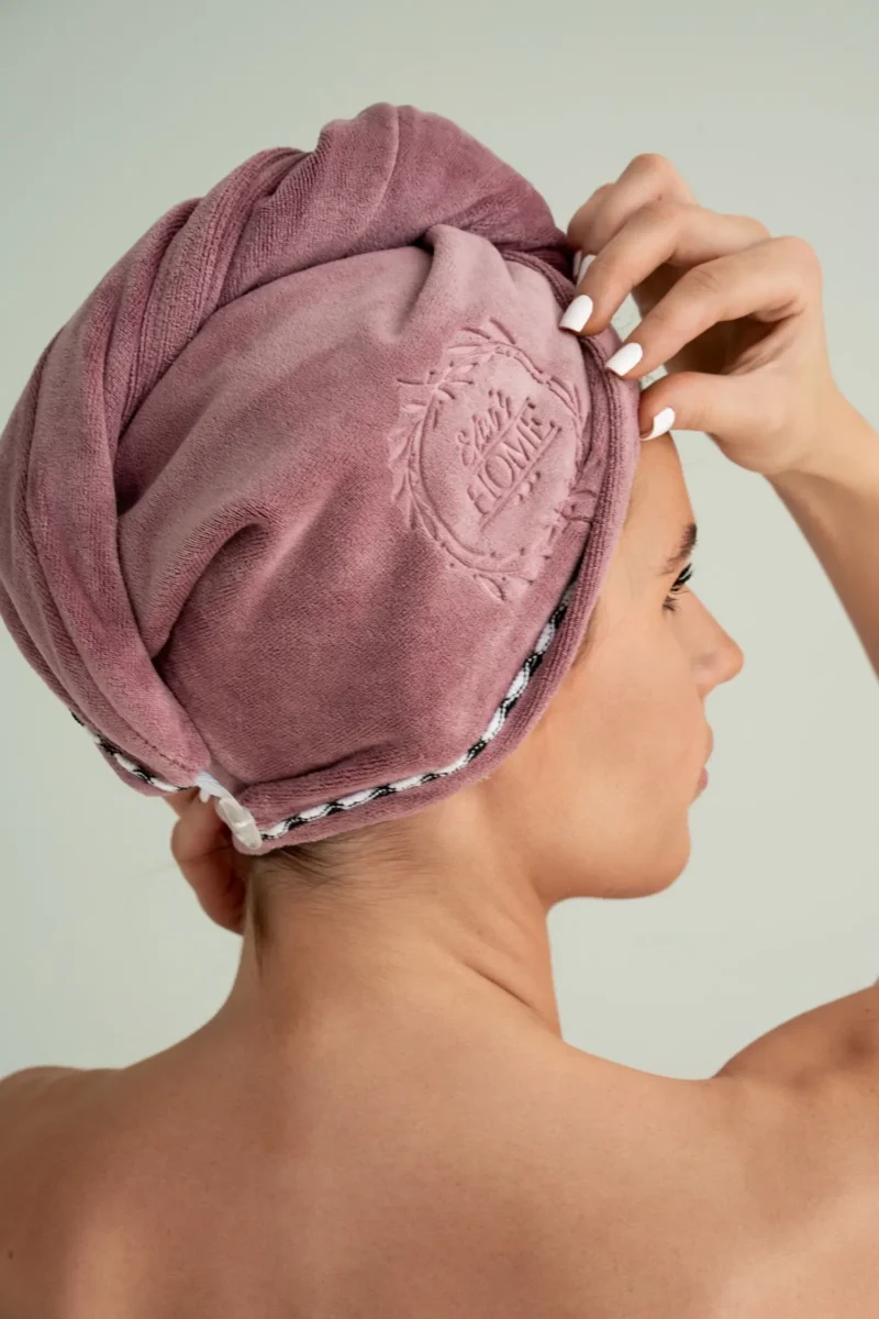 Prabangus SPA ir paplūdimio mikropluošto rankšluostis pelenų rožinis
