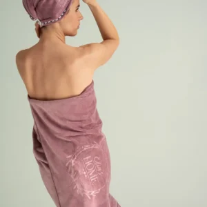 Prabangus SPA ir paplūdimio mikropluošto rankšluostis pelenų rožinis