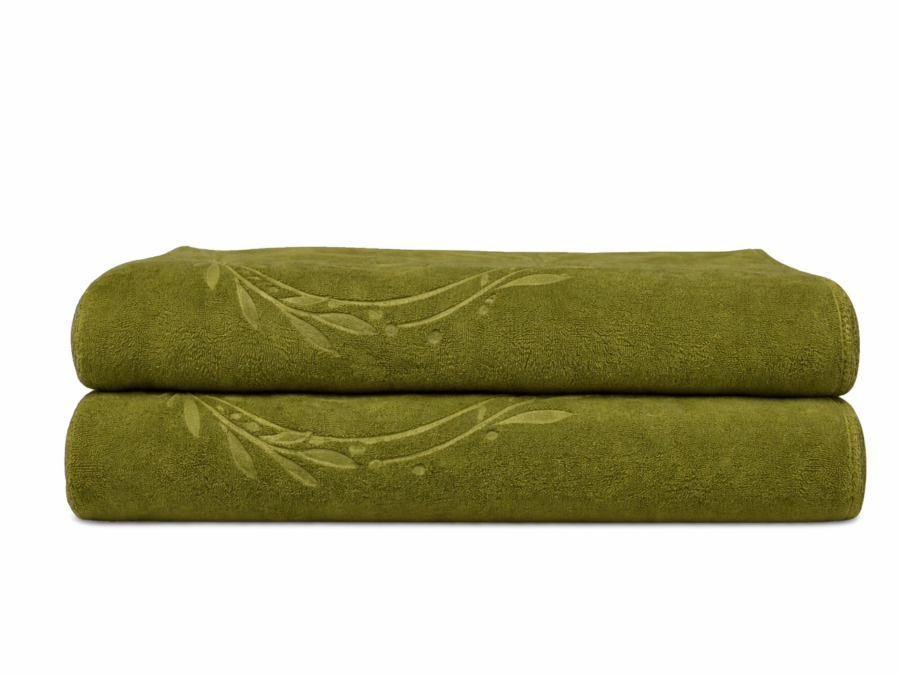 Mikropluošto kūno rankšluostis alyvuogių spalvos