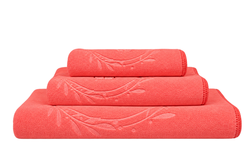 Peach Microfiber Towel Set Peach Microfiber Towel Set – Elia’s HOME
